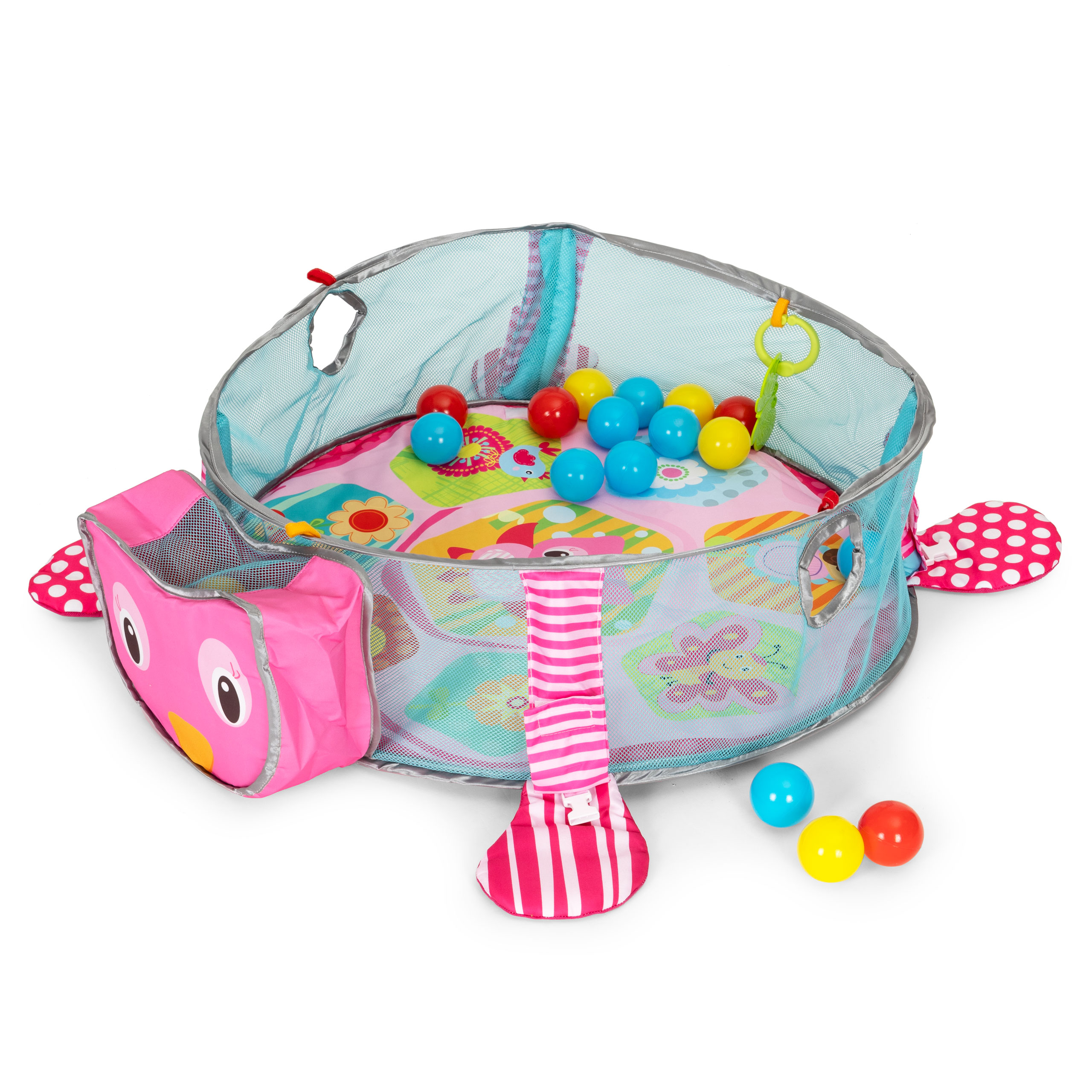 Veľká edukačná podložka 3v1 ohrádka 30 loptičiek 0+ ECOTOYS – Obrázok 4