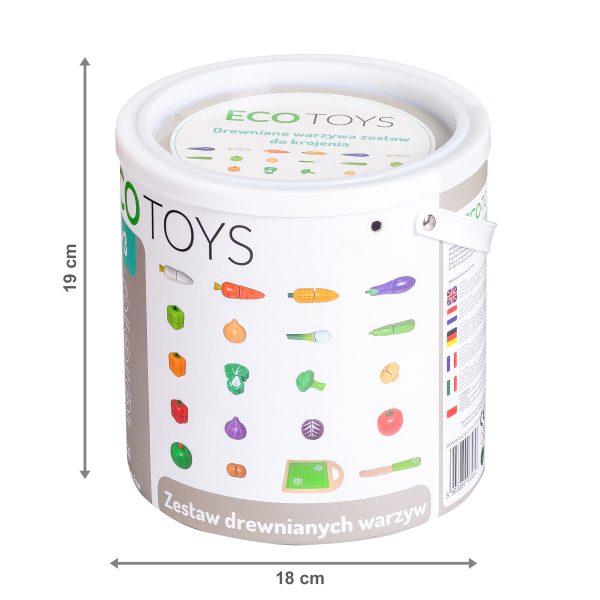 Drevená zelenina na rezanie 20ks Ecotoys – Obrázok 5