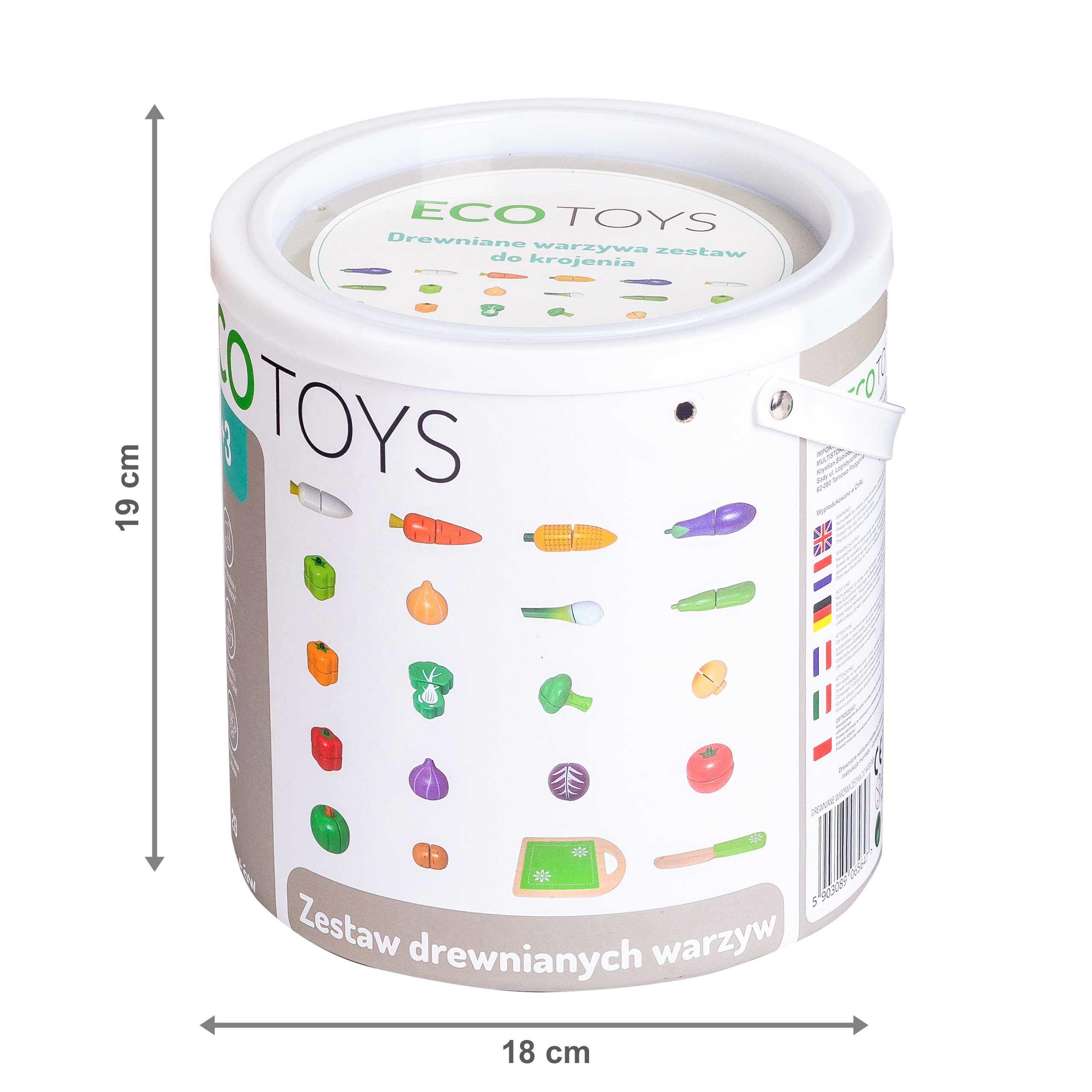 Drevená zelenina na rezanie 20ks Ecotoys – Obrázok 5