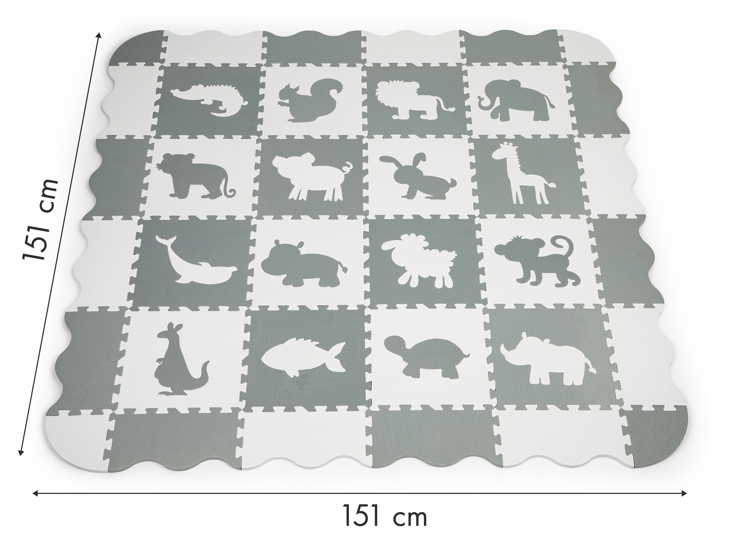 Penová podložka s plotom puzzle suchý bazén 36 kusov Ecotoys – Obrázok 5
