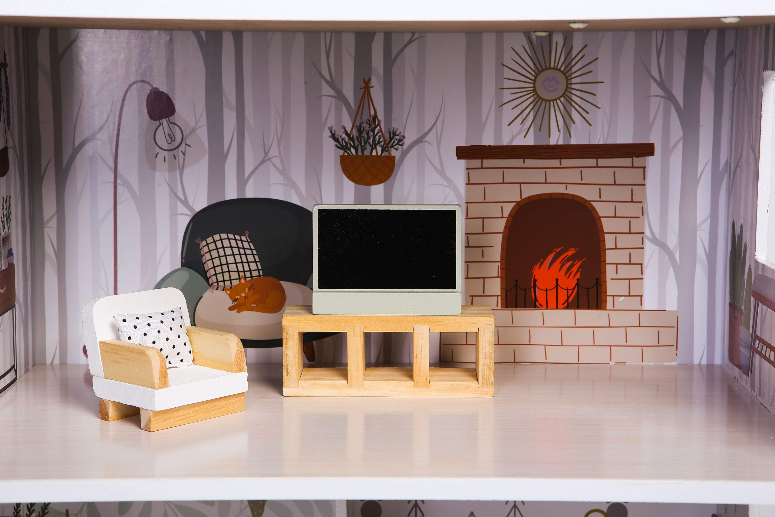 Domček pre bábiky s nábytkom Emma Ecotoys Residence – Obrázok 5
