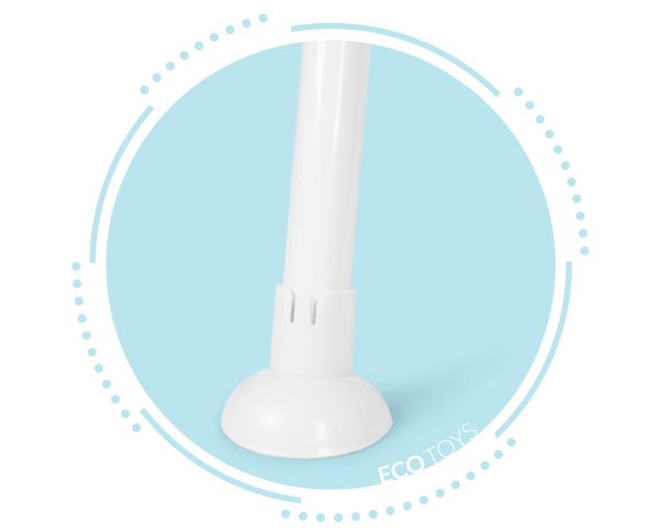 ECOTOYS skladacia detská stolička na kŕmenie 3 v 1 ružová – Obrázok 5