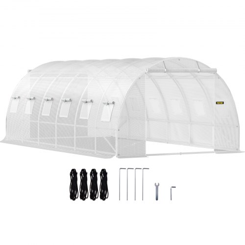 Záhradný Fóliovník 6x3x2m (Biely)