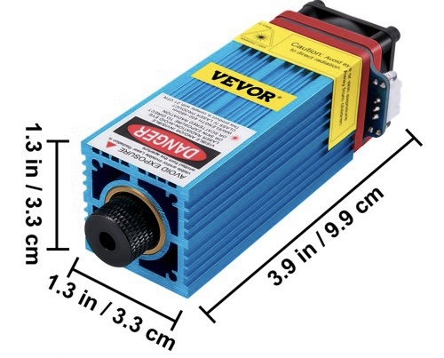 Laserový Modul 5,5w Cnc Laserový Modul 445nm 12v Laserová Hlava S Vlnovou Dĺžkou – Obrázok 7