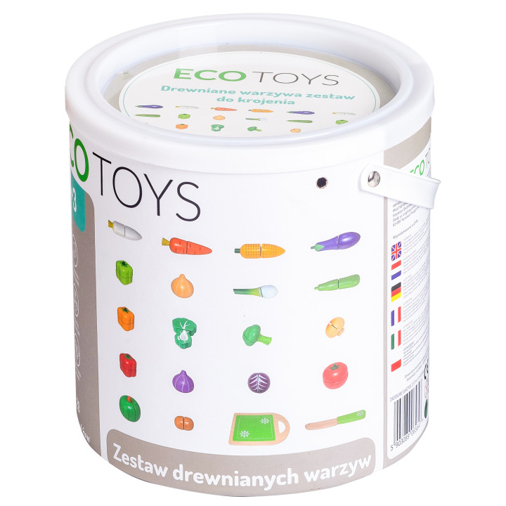 Drevená zelenina na rezanie 20ks Ecotoys – Obrázok 6