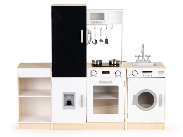 Drevená kuchynka pre deti xxl doska + led ECOTOYS – Obrázok 6