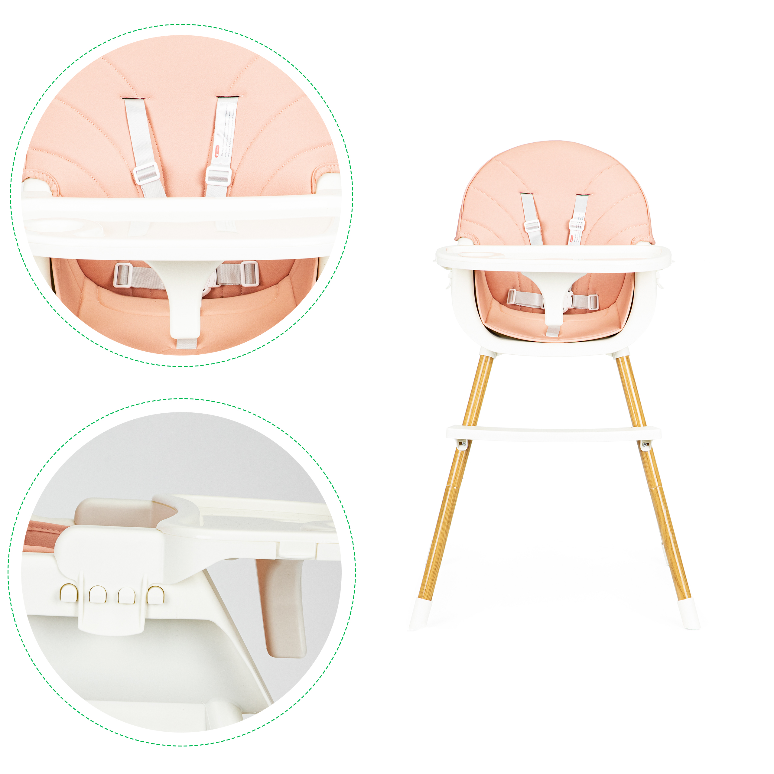 Stolička na kŕmenie 2v1 ECOTOYS – Obrázok 6