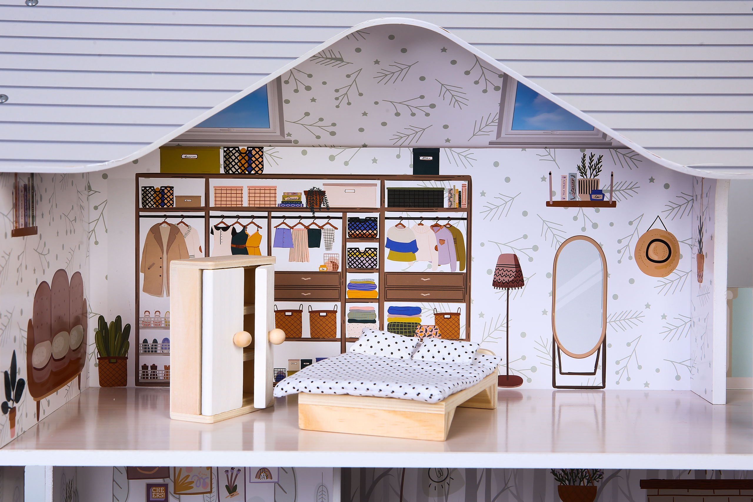 Domček pre bábiky s nábytkom Emma Ecotoys Residence – Obrázok 6