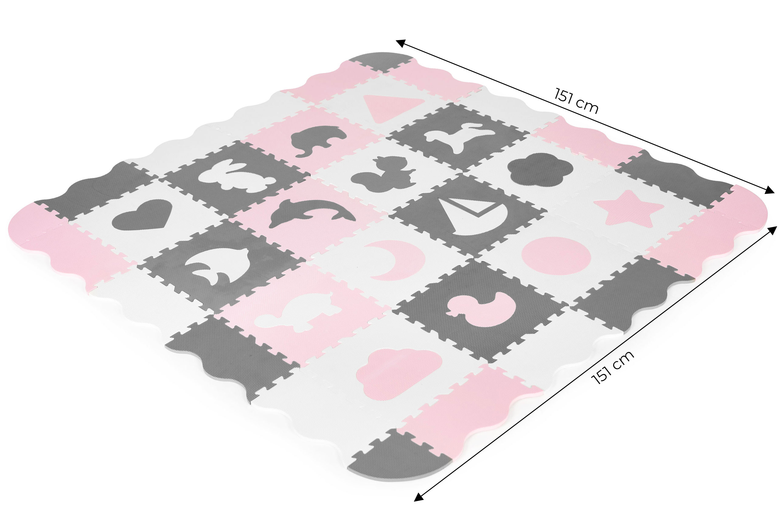 Detská penová hracia puzzle podložka 36ks | zvieratká – Obrázok 6