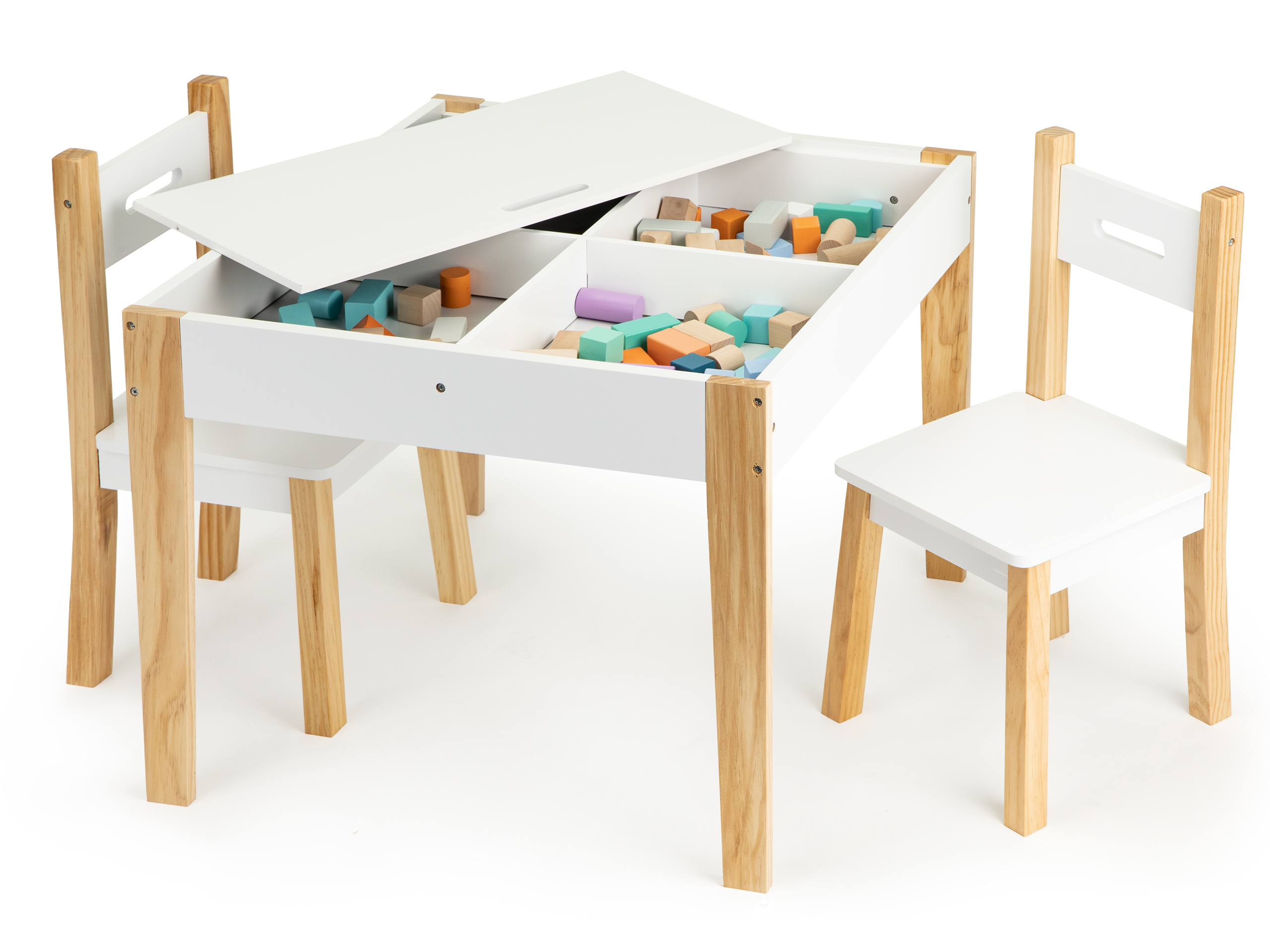 Stôl s dvoma stoličkami set detského nábytku ECOTOYS – Obrázok 7