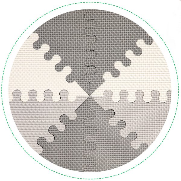 Edukačná penová podložka eva puzzle 20 prvkov 127x157cm – Obrázok 7