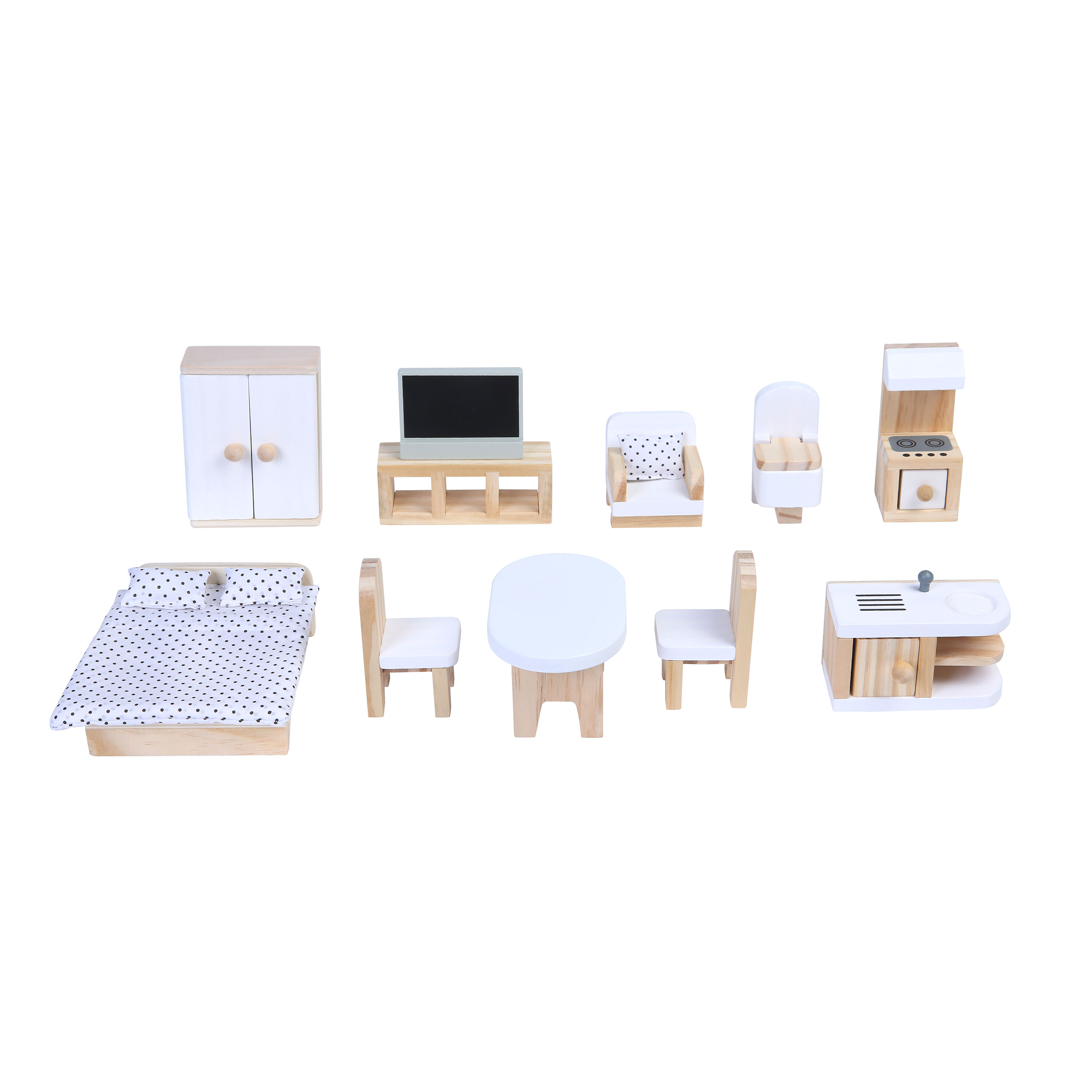 Domček pre bábiky s nábytkom Emma Ecotoys Residence – Obrázok 7