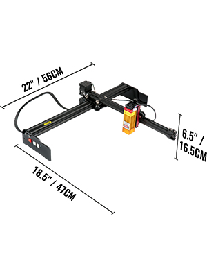 Prenosný Laserový Gravírovací Stroj 27 X 44 Cm Veľká Gravírovacia Plocha 5,5 W 3D Tlačiareň – Obrázok 9