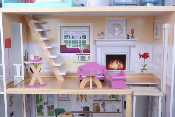 Domček pre bábiky rezidencia XXL Maya 28 el. ECOTOYS – Obrázok 8