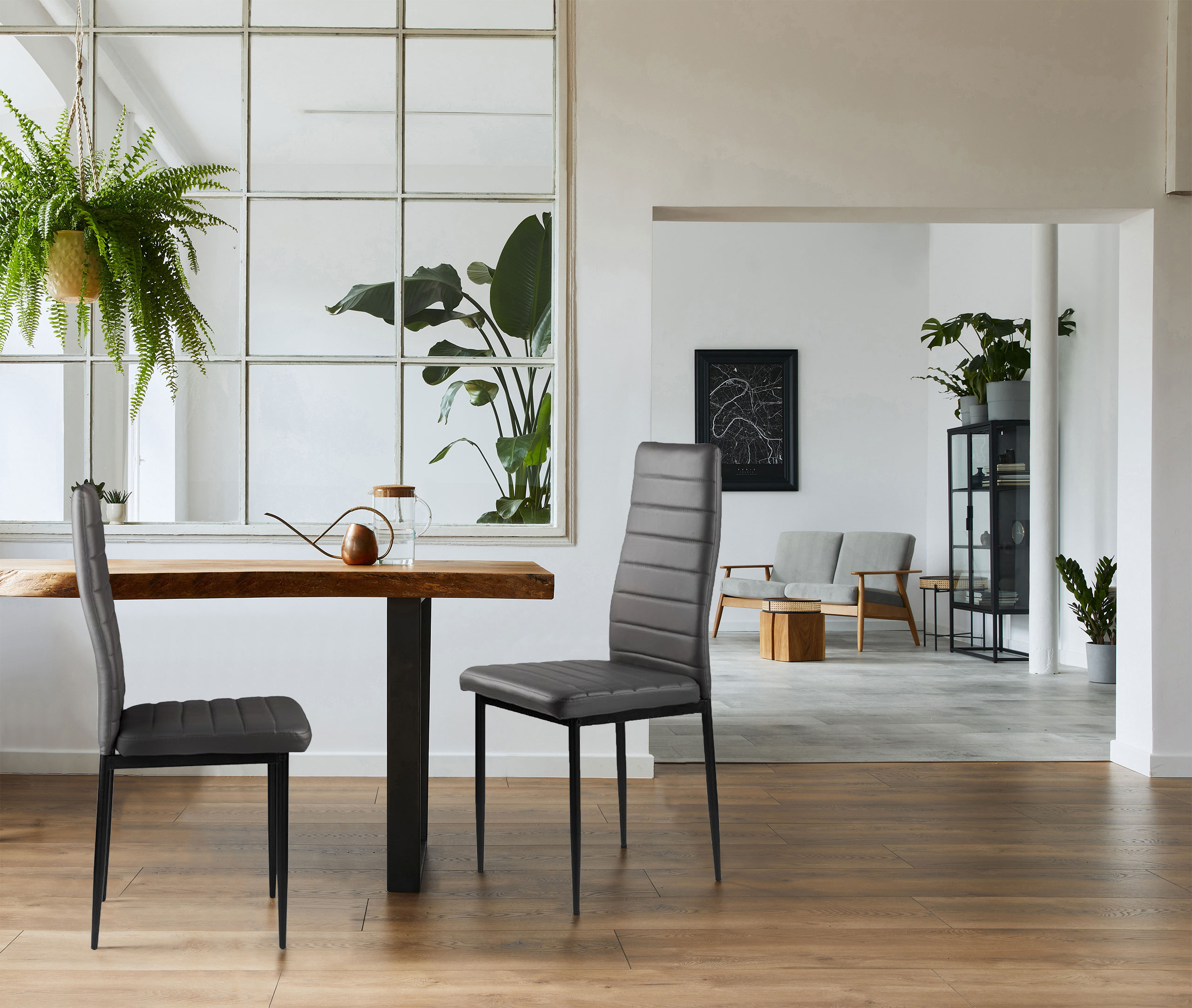 Stoličky súprava stoličiek do obývačky 4 kusy ModernHome – Obrázok 8