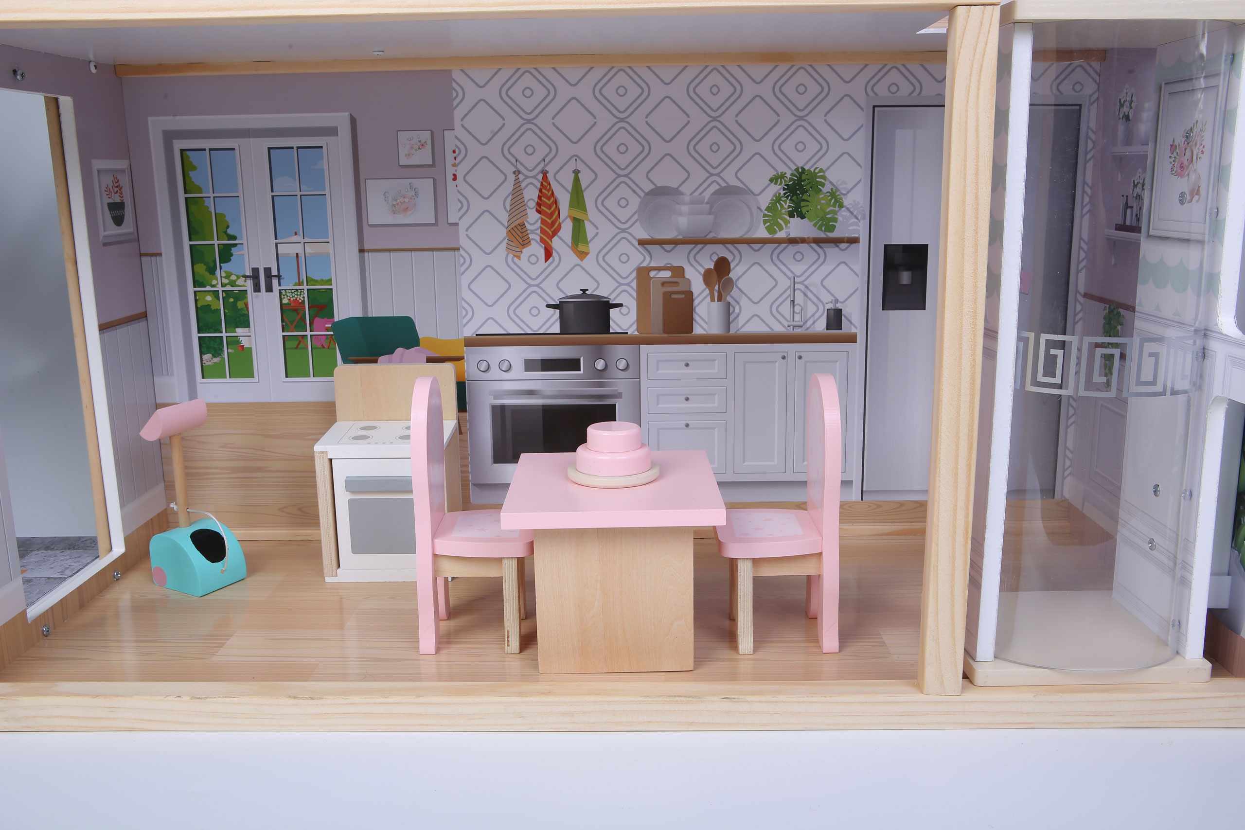 Domček pre bábiky rezidencia XXL Maya 28 el. ECOTOYS – Obrázok 9