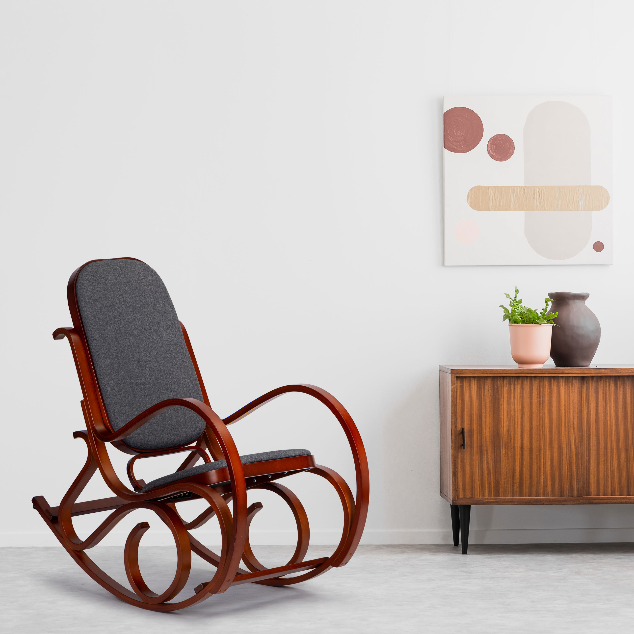 Hojdacie kreslo na lyžičkách ModernHome – Obrázok 9