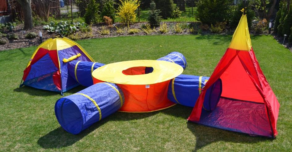 Set detských stanov 7v1 domčeky + 4 tunely – Obrázok 9