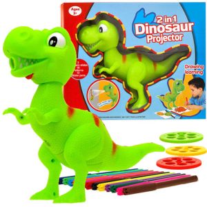 Projektor s dinosaurom T-rex + fixky