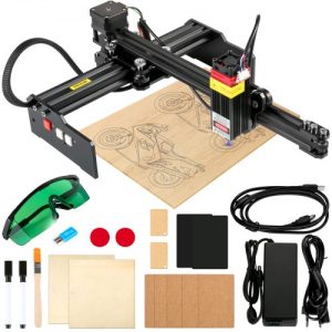 Laserový Gravírovací Stroj 19 X 17cm Veľká Gravírovacia Plocha Výkon Lasera 4,5 W