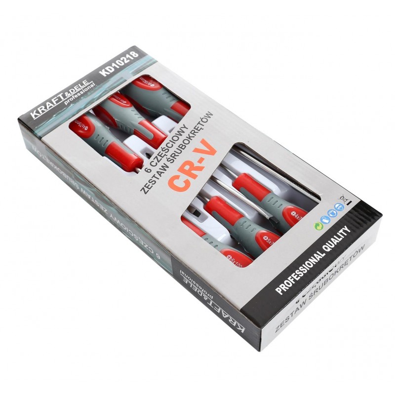 Krížové a ploché skrutkovače 6ks KD10218 – Obrázok 10