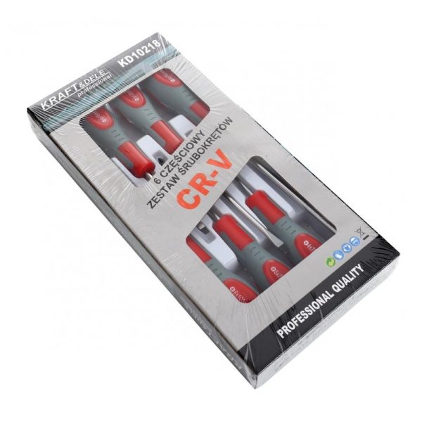 Krížové a ploché skrutkovače 6ks KD10218 – Obrázok 11