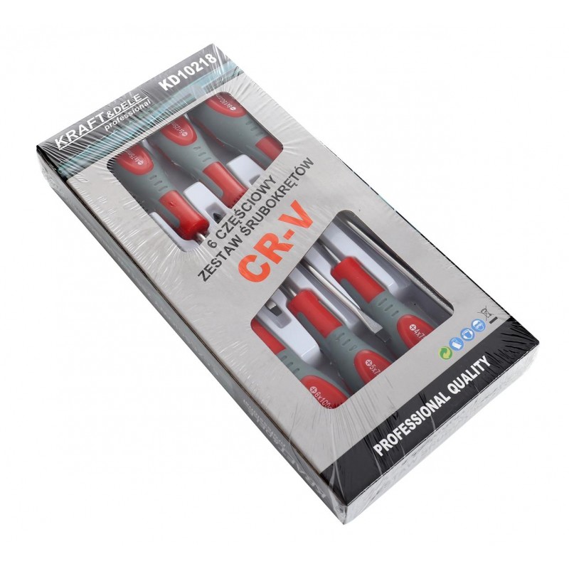 Krížové a ploché skrutkovače 6ks KD10218 – Obrázok 11