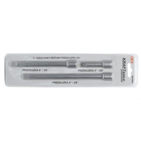 Nadstavce na predĺženie 3ks 3/8'' KD10234 – Obrázok 2