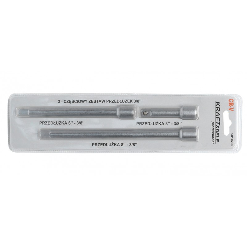 Nadstavce na predĺženie 3ks 3/8'' KD10234 – Obrázok 2