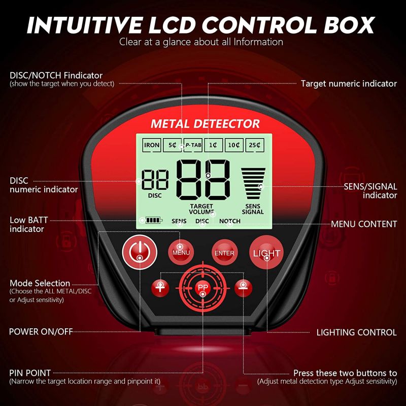 Detektor kovov s LCD displejom | KD10414 – Obrázok 13