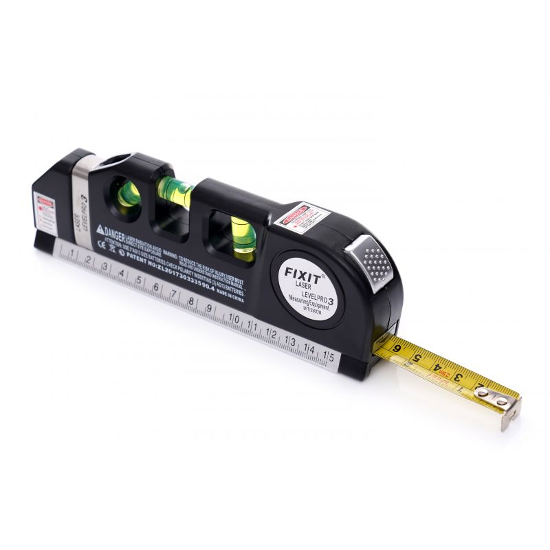 Laserová vodováha s meradlom 250cm KD10437 – Obrázok 3