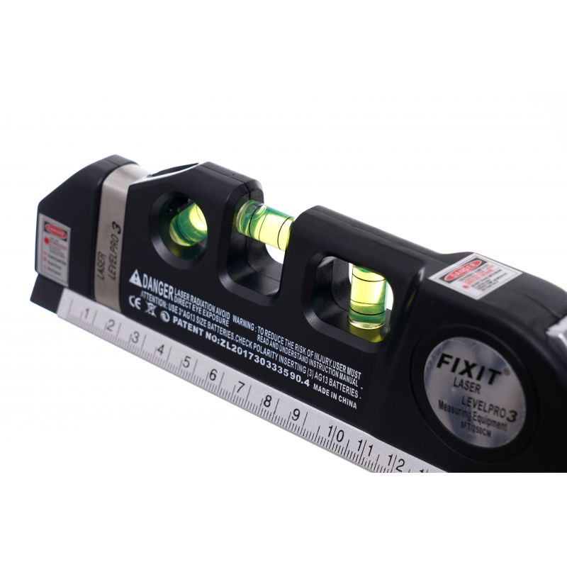 Laserová vodováha s meradlom 250cm KD10437 – Obrázok 4