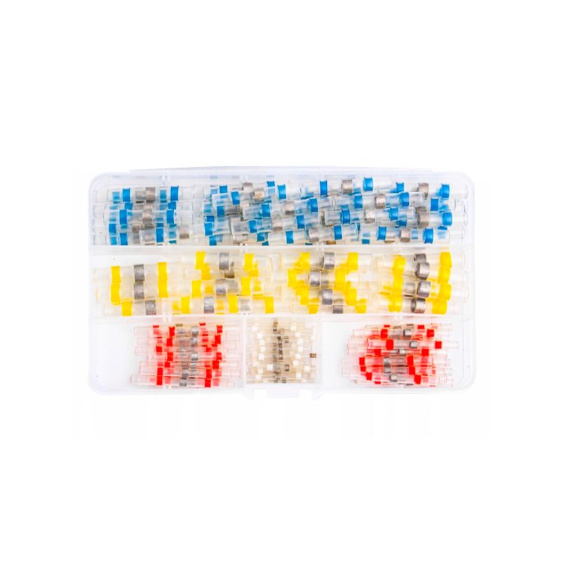 Zmršťovacie bužírky s cínom priehľadné 120ks KD10491