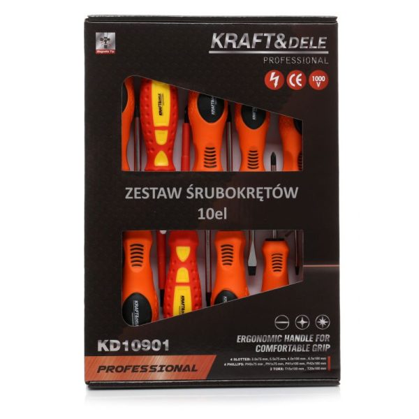 Sada skrutkovačov 10ks KD10901 – Obrázok 2