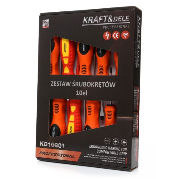 Sada skrutkovačov 10ks KD10901 – Obrázok 3