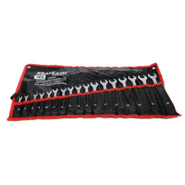 Kombinované kľúče, 17 ks, 6-22mm | KD10923 – Obrázok 4