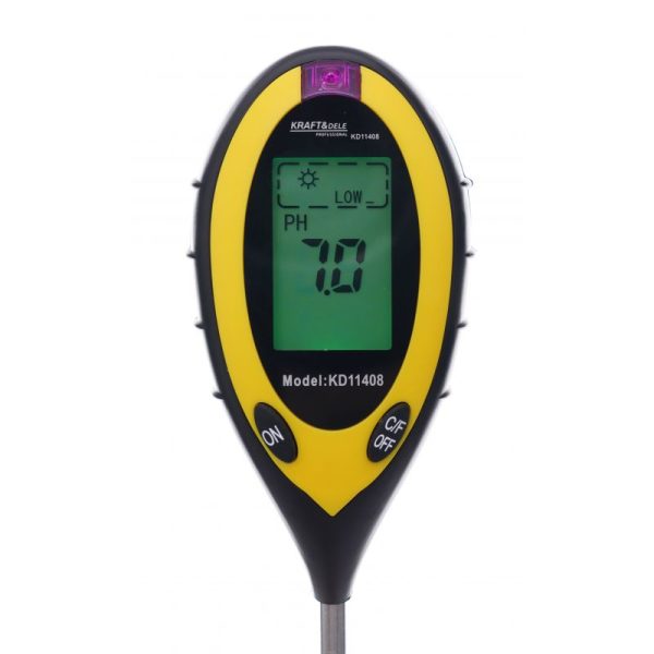 Merač kyslosti pôdy – PH tester, 4v1 | KD11408 – Obrázok 3