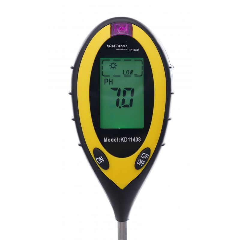 Merač kyslosti pôdy – PH tester, 4v1 | KD11408 – Obrázok 3