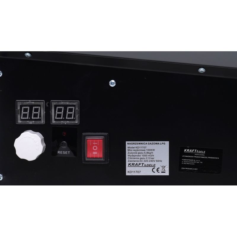 Plynový ohrievač, 100kW | KD11707 – Obrázok 6