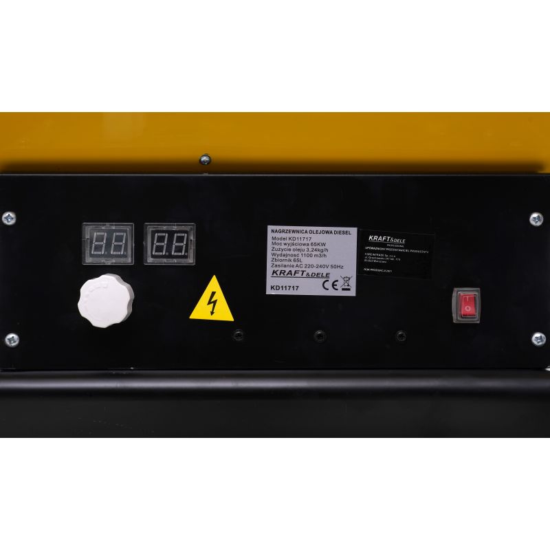Naftový ohrievač s termostatom 65kW | KD11717 – Obrázok 2