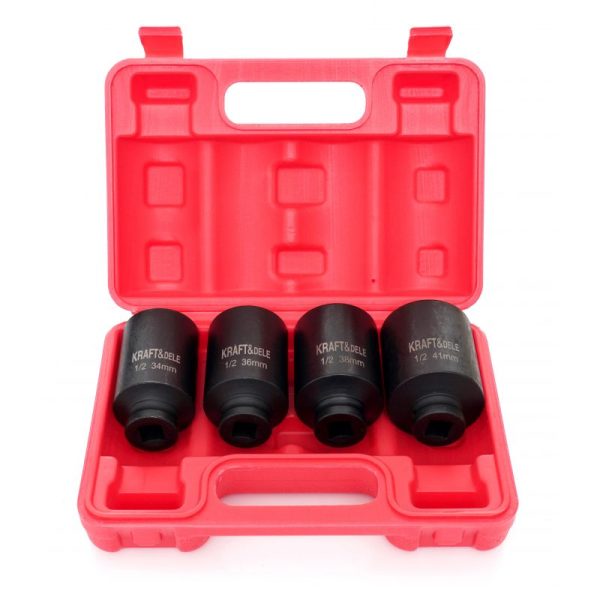 Rázové hlavice 1/2" 6-úhlové 4ks KD11753
