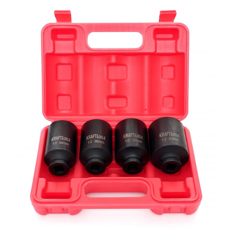 Rázové hlavice 1/2" 6-úhlové 4ks KD11753