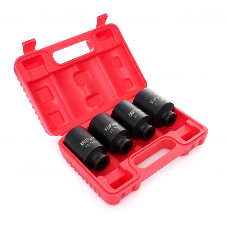 Rázové hlavice 1/2" 6-úhlové 4ks KD11753 – Obrázok 2