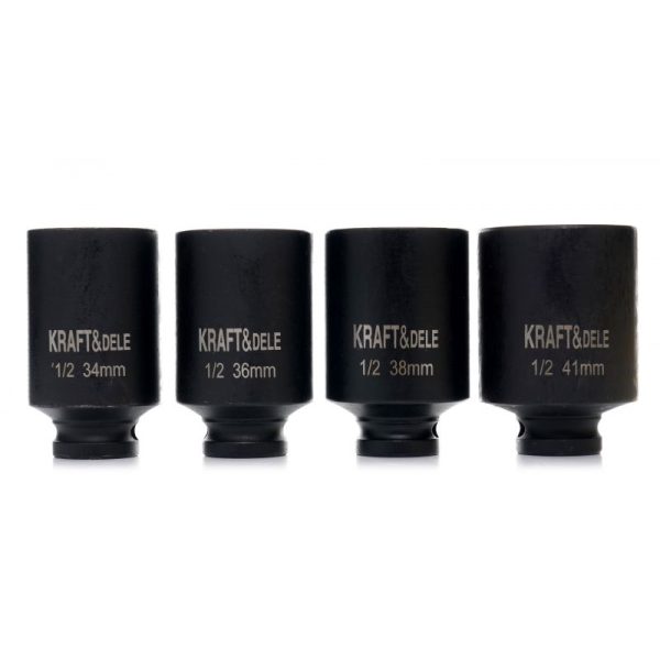 Rázové hlavice 1/2" 6-úhlové 4ks KD11753 – Obrázok 5