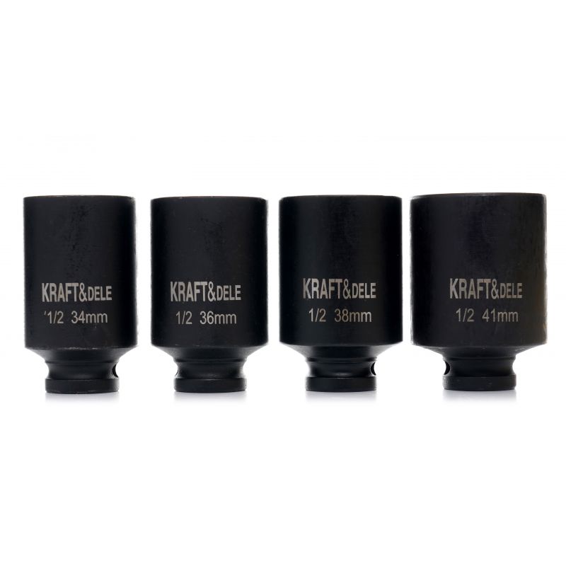 Rázové hlavice 1/2" 6-úhlové 4ks KD11753 – Obrázok 5