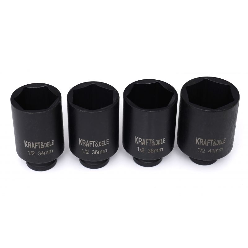 Rázové hlavice 1/2" 6-úhlové 4ks KD11753 – Obrázok 7