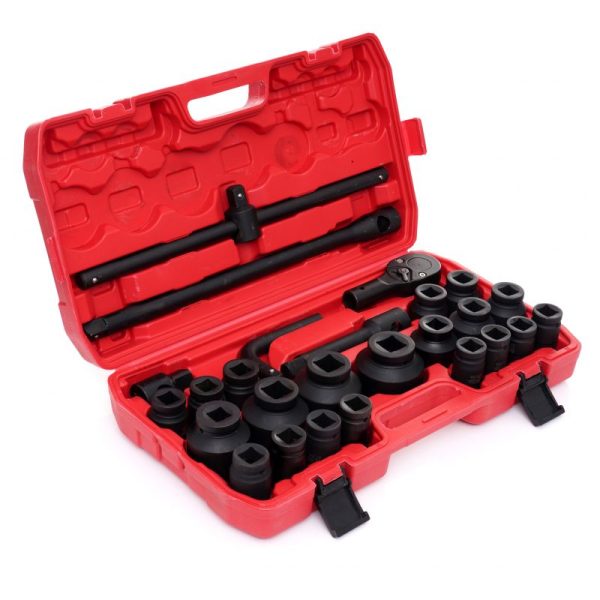 Nástrčné hlavice kľúče nadstavce 3/4" 26ks 6-hran KD11758 – Obrázok 2