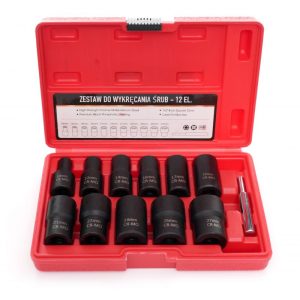 Nástavce na opracované skrutky 1/2" 12 DIELOV KD11792