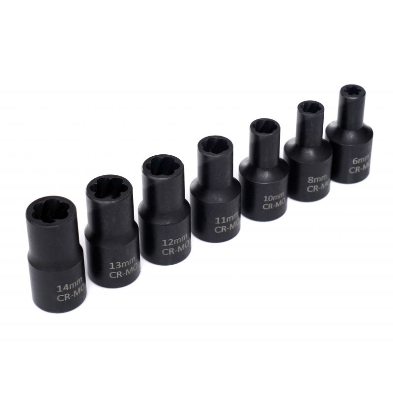 Nástavce na opracované skrutky 1/2" 15 dielov KD11793 – Obrázok 9
