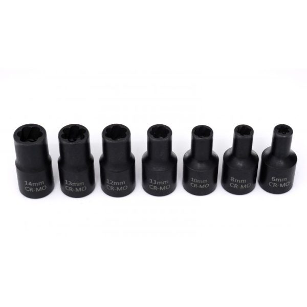 Nástavce na opracované skrutky 1/2" 15 dielov KD11793 – Obrázok 10